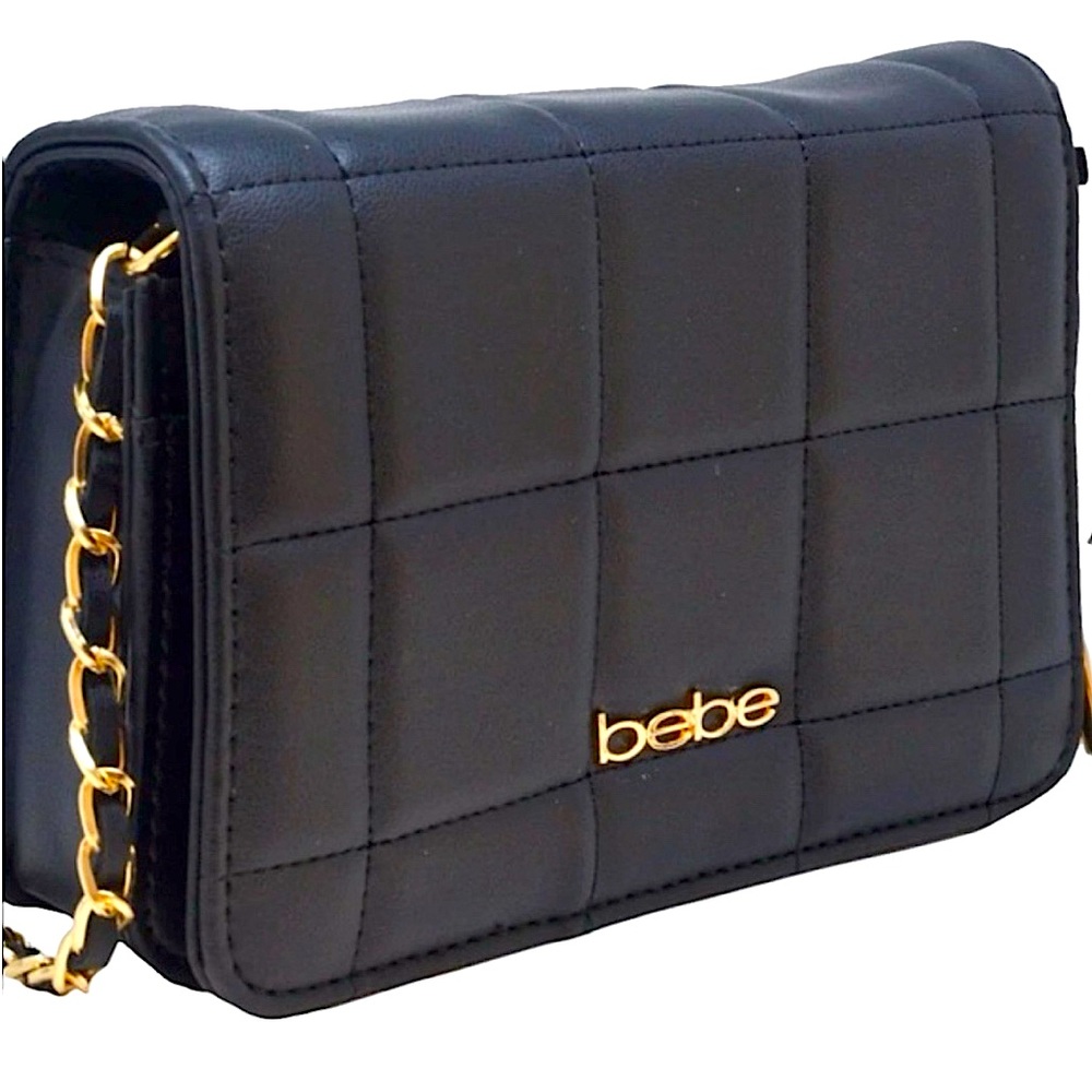 Bebe CHICA Flap Quilted Crossbody Fashionable Purse bag
